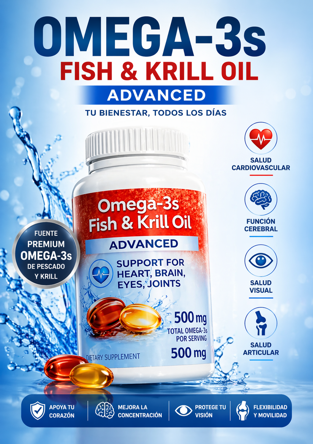 Omega 3 Fish & Krill Oil