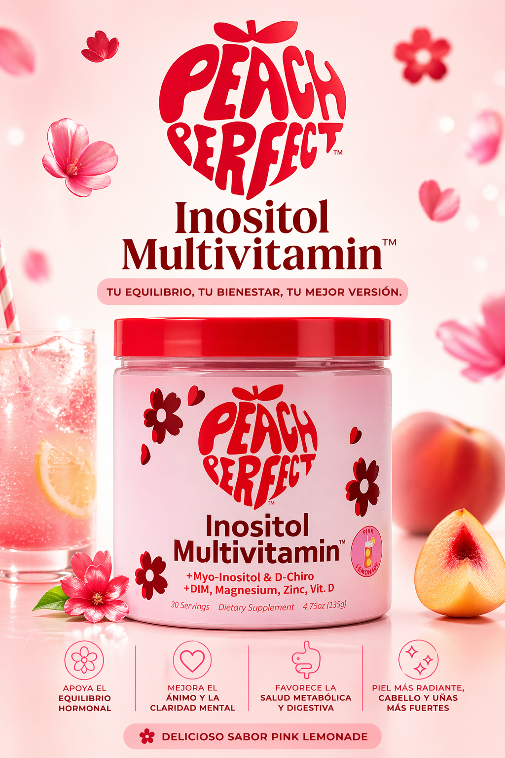 PEACH PERFECT INOSITOL MULTIVITAMIN